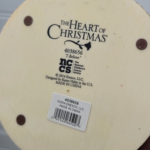 Enesco The Heart of Christmas "I Believe" Santa Claus Figure 2014  #4038656 - Picture 12 of 14